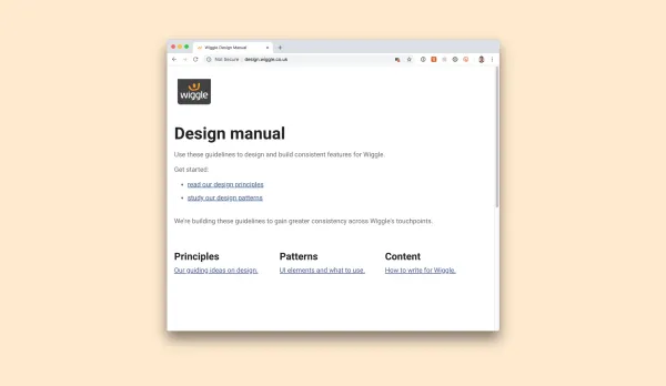 Building a design manual to bring consistency and clarity to Wiggle’s digital experience